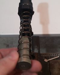 Remove the Buffer and Buffer Tube Spring