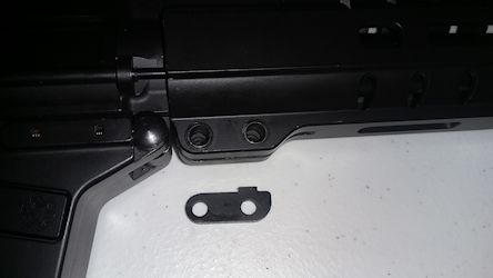 Remove spacer from hand guard